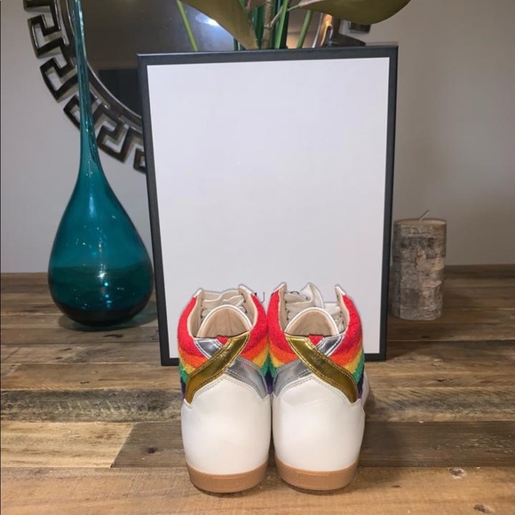 Gucci Naturally Rainbow Hi-Top Sneakers - Picture 4 of 8
